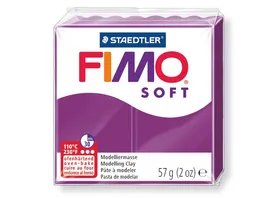 STAEDTLER FIMO 8020 61 soft Ofenhaertende Modelliermasse purpur