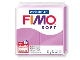 STAEDTLER FIMO 8020 62 soft Ofenhaertende Modelliermasse lavendel