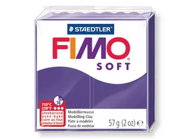 STAEDTLER FIMO 8020 63 soft Ofenhaertende Modelliermasse pflaume