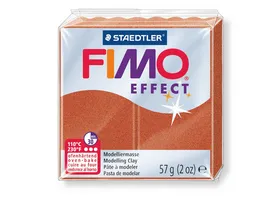 STAEDTLER FIMO 8020 27 effect Ofenhaertende Modelliermasse Metallic kupfer