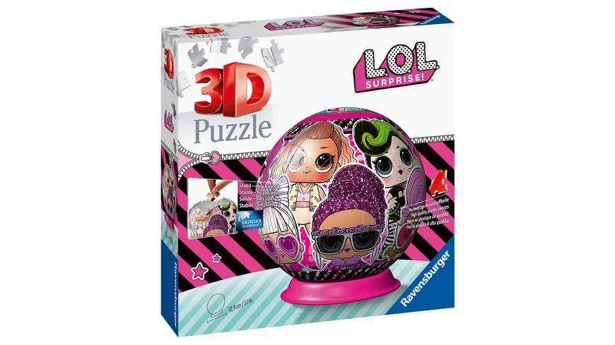 Ravensburger Puzzle - 3D Puzzle-Ball - LOL Surprise!