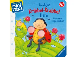 ministeps Buecher Lustige Kribbel Krabbel Tiere Mein erstes Fingerspielbuch Ab 12 Monaten