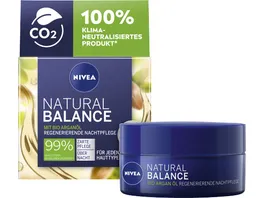 NIVEA Natural Balance Regenerierende Nachtpflege fuer jeden Hauttyp 50ml