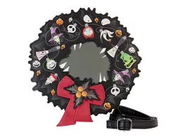 Loungefly Nightmare Before Christmas Wreath String Lights Glow Crossbody Bag