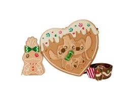 Loungefly Disney Umhaengetasche Lilo Stitch Angel and Stitch Gingerbread Heart