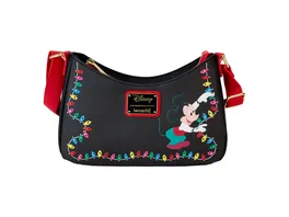 Loungefly Mickey Friends Holiday String Lights Light Up Crossbody Bag