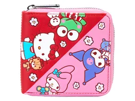 Loungefly Sanrio Hello Kitty Friends Color Block Zip Around Wallet