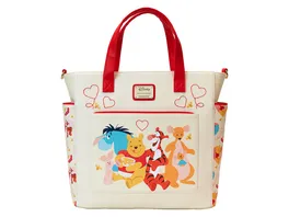 Loungefly Disney Winnie The Pooh Friends Hearts Convertible Backpack Tote Bag