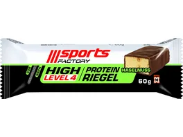 SPORTS FACTORY Proteinriegel Level 4 Haselnuss