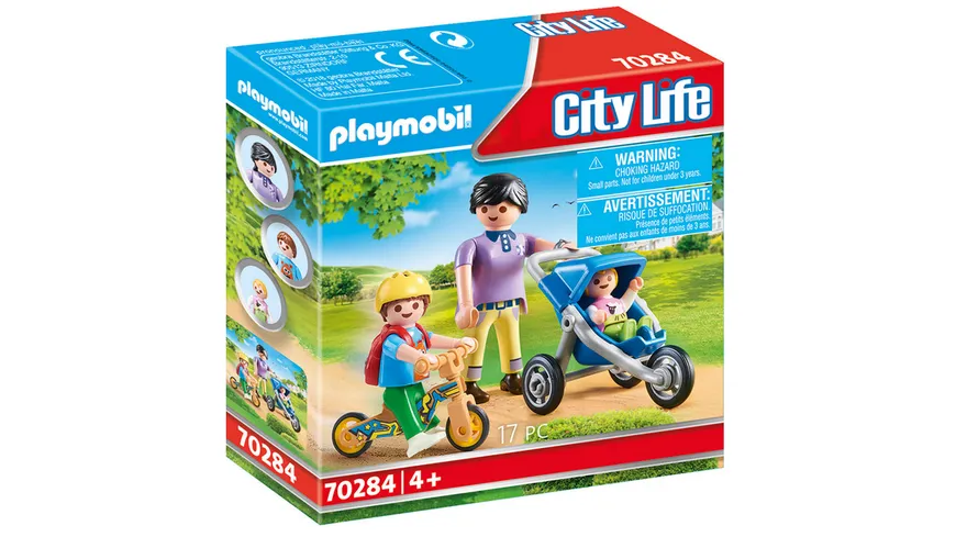 PLAYMOBIL 70284 - City Life - Mama mit Kindern