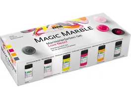 KREUL Magic Marble Marmorierfarben 6er Set Neon Love