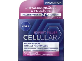 NIVEA Hyaluron Cellular Filler Hochwirksame Anti Age Nachtpflege 50ml