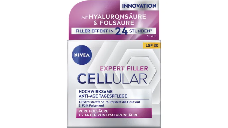 NIVEA Cellular Expert Filler Hochwiksame Anti-Age Tagespflege LSF30