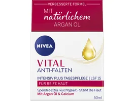 NIVEA VITAL Anti Falten Intensiv Plus Tagespflege LSF 50 fuer Reife Haut