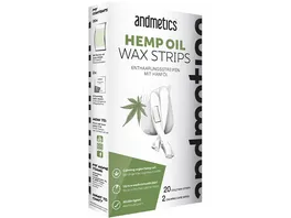 andmetics Hemp Oil Wax Strips