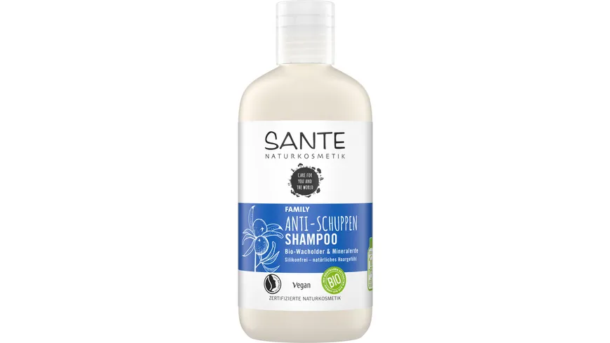 SANTE FAMILY Anti-Schuppen Shampoo Bio-Wacholder & Mineralerde 250ml