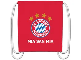 FC BAYERN MUeNCHEN SMU Sportbeutel Logo rot