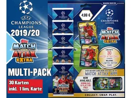 Topps UEFA Champions League Match Attax Extra 2019 2020 Trading Cards Multipack