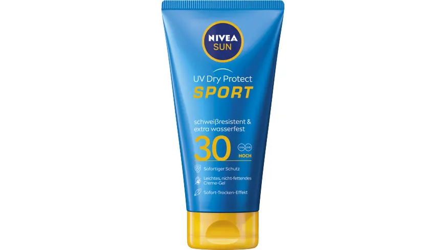 NIVEA SUN UV Dry Protect Sport Creme Gel zieht sofort ein LF30 175
