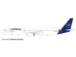 Herpa 612432 Snap Fit Lufthansa Airbus A321 Die Maus
