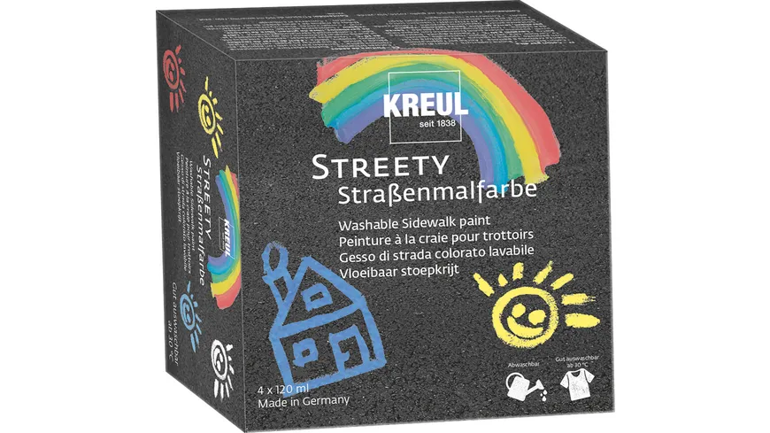 KREUL Streety Strassenmalfarbe Starter-Set 4 x 120ml