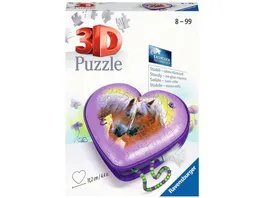 Ravensburger Puzzle 3D Puzzle Organizer 3D Puzzle Herzschatulle Pferde