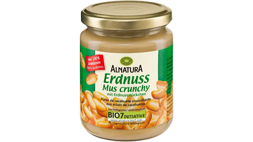 Alnatura Erdnussmus crunchy