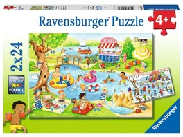 Ravensburger Puzzle Freizeit am See 2 x 24 Teile