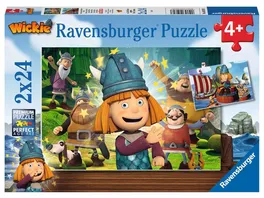 Ravensburger Puzzle Wickie Unser kluges Koepfchen Wickie 2 x 24 Teile