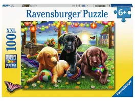 Ravensburger Puzzle Hunde Picknick 100 XXL Teile