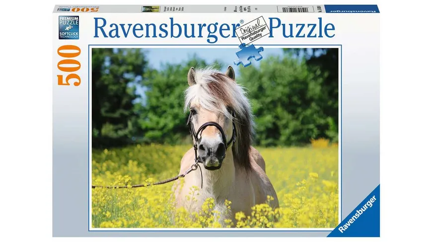 Ravensburger Puzzle - Pferd im Rapsfeld - 500 Teile