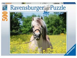 Ravensburger Puzzle Pferd im Rapsfeld 500 Teile