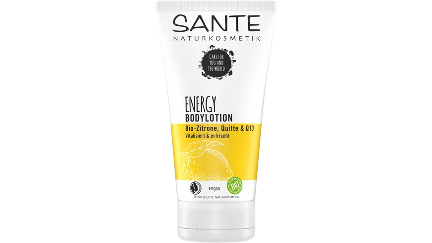 SANTE Energy Bodylotion Bio-Zitrone, Quitte & Q10