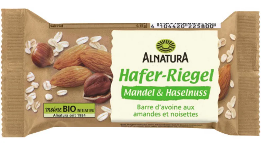 Alnatura Hafer Riegel Mandel + Haselnuss 60G