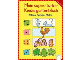 Mein superstarker Kindergartenblock Zaehlen Suchen Malen