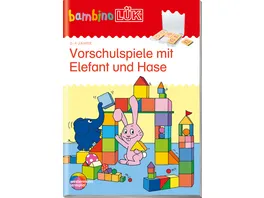 bambinoLUeK Uebungshefte bambinoLUeK Kindergarten 2 3 4 Jahre Vorschulspiele mit Elefant und Hase