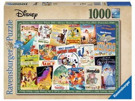 Ravensburger Puzzle Disney Vintage Movie Poster 1000 Teile