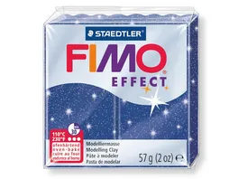 STAEDTLER FIMO 8020 302 effect Ofenhaertende Modelliermasse glitter blau