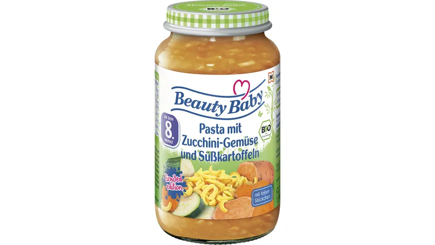 Beauty Baby Babybrei Pasta Zucchini & Süßkartoffeln