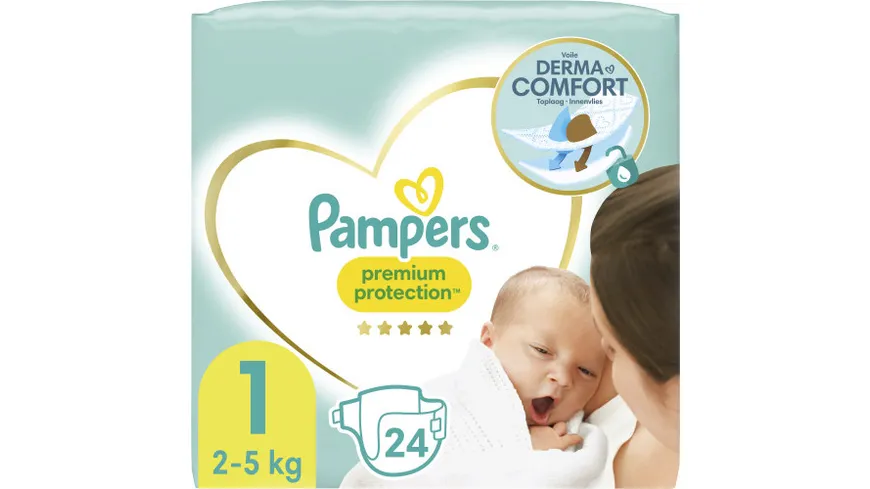 Pampers PREMIUM PROTECTION NEW BABY Windeln Gr.1 Newborn 2-5kg Single Pack 24ST