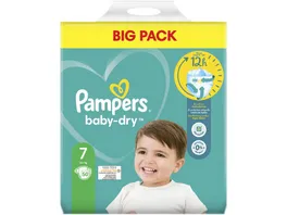 Pampers BABY DRY Windeln Gr 7 Extra Large 15 kg Doppelpack 50ST