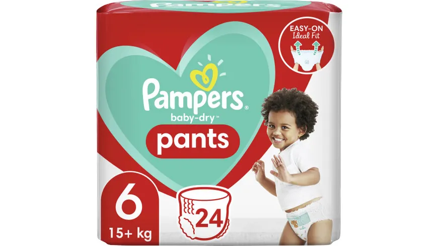 Pampers BABY DRY PANTS Windeln Gr.6 Extra Large 15+kg Einzelpack 24ST
