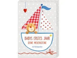 Die Spiegelburg Fotokarten Box Babys erstes Jahr Meilensteine BabyGlueck