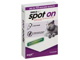 SHIELD ON Spot On fuer Katzen Anti Insekten Fluid