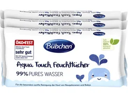 Buebchen Aqua Touch Feuchttuecher 3x48 Stk