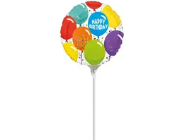 Amscan Birthday Celebration Folienballon A15 airfilled 9 22 6 cm