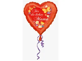 Amscan Standard Fuer die liebste Mama Folienballon S40 43 cm