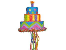 Amscan PINATA PULL Birthday Cake