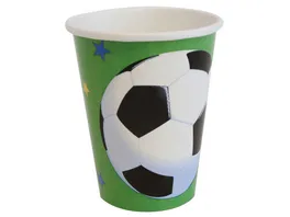 Amscan CHAMPIONSHIP SOCCER Becher Pappe 266ml 8 Stueck