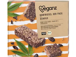Veganz BIO Hanfriegel Schoko 3er Pack